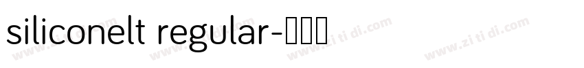 siliconelt regular字体转换